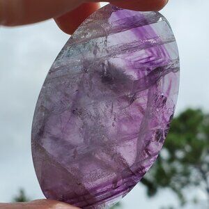 Fluorite Palm Stone (F310)